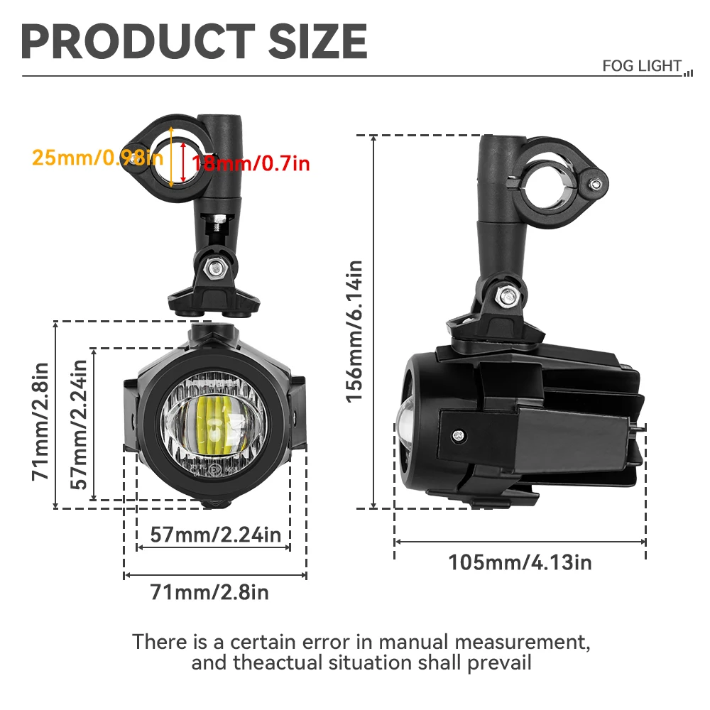 Противотуманные фары для мотоцикла вспомогательные светодиодные BMW R1200GS F800GS F700GS