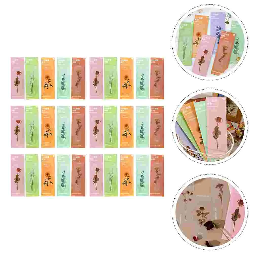 

30PCS Planner Bookmarks Students Reading Supplies Portable Translucent Page Bookmarks