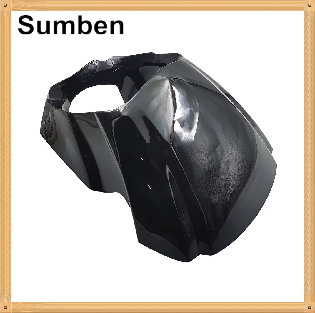 Глянцевая черная Защитная крышка для фар маска с крепежным элементом Harley Softail