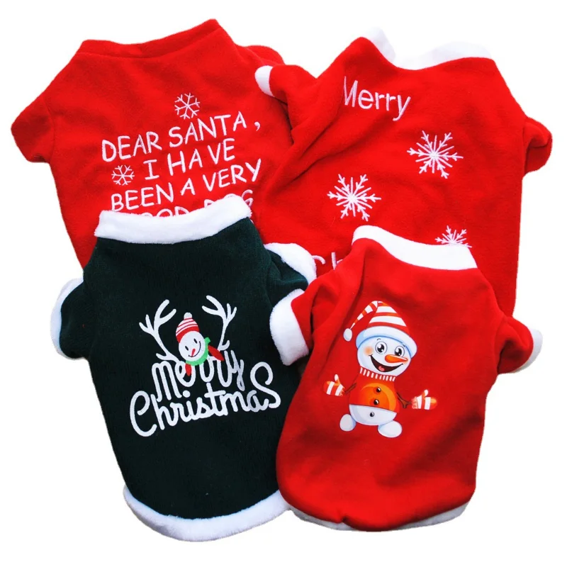 

Christmas Costume Pet Dog Clothes for Dog Shirt Cute Xmas Dog Clothing Puppy Kitty Costume for Dogs Pets Clothing Chihuahua York