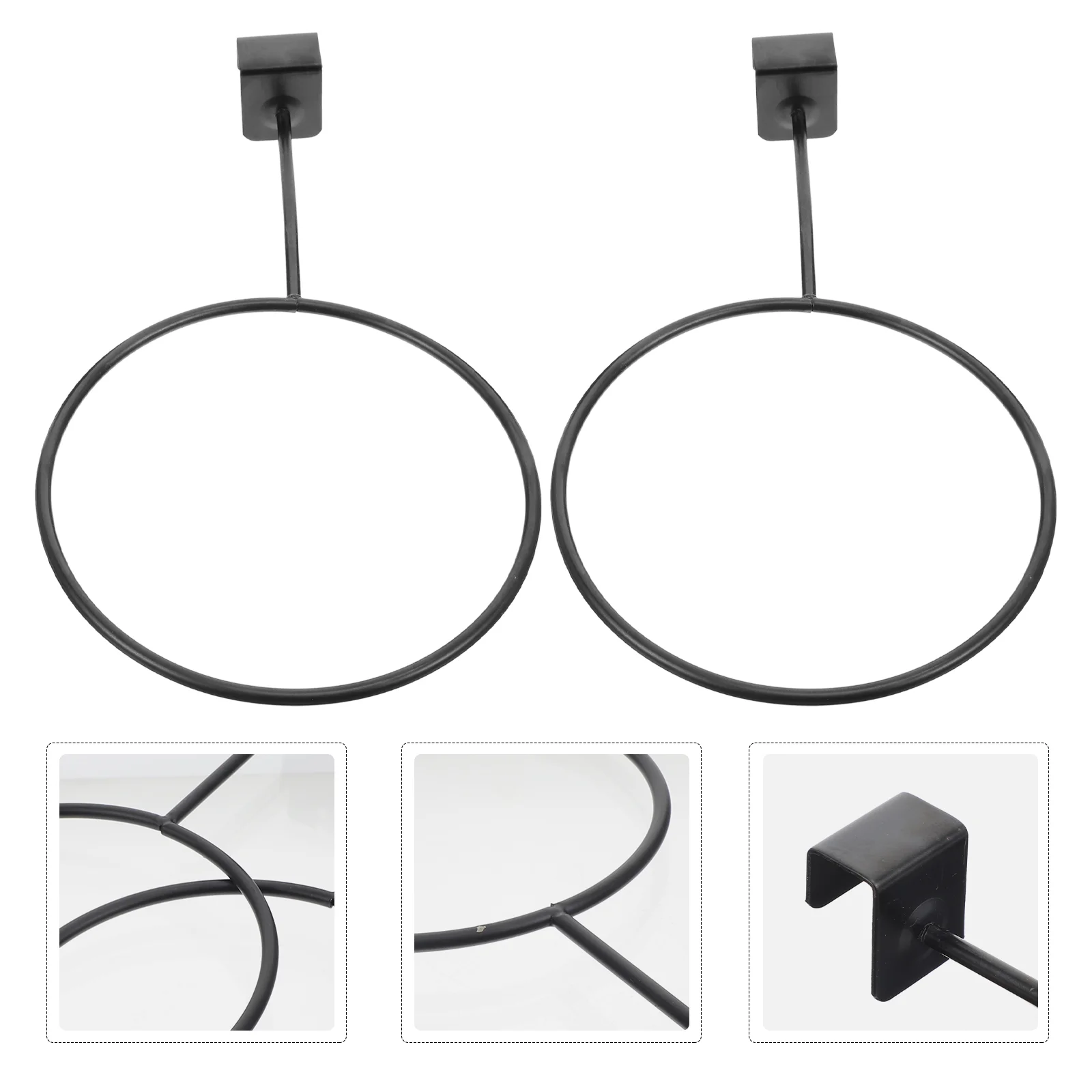 

2pcs Footballs Display Rack Holder Hats Display Holder Basketball Storage Holder