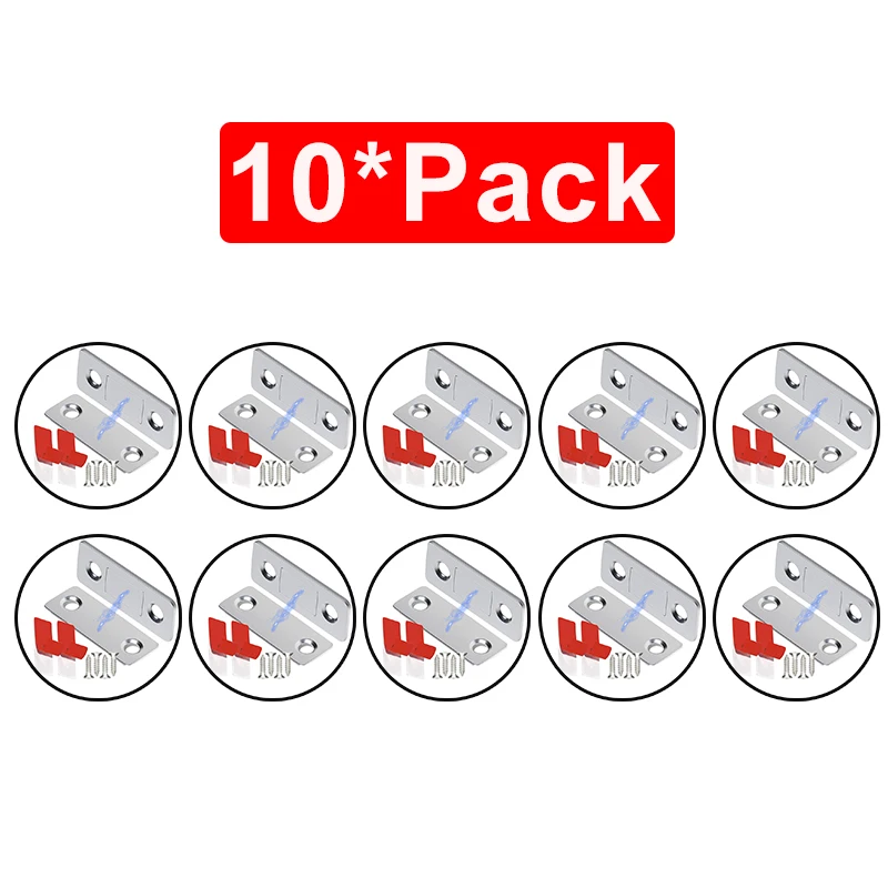 

Магнитные защелки для шкафов серебристого цвета