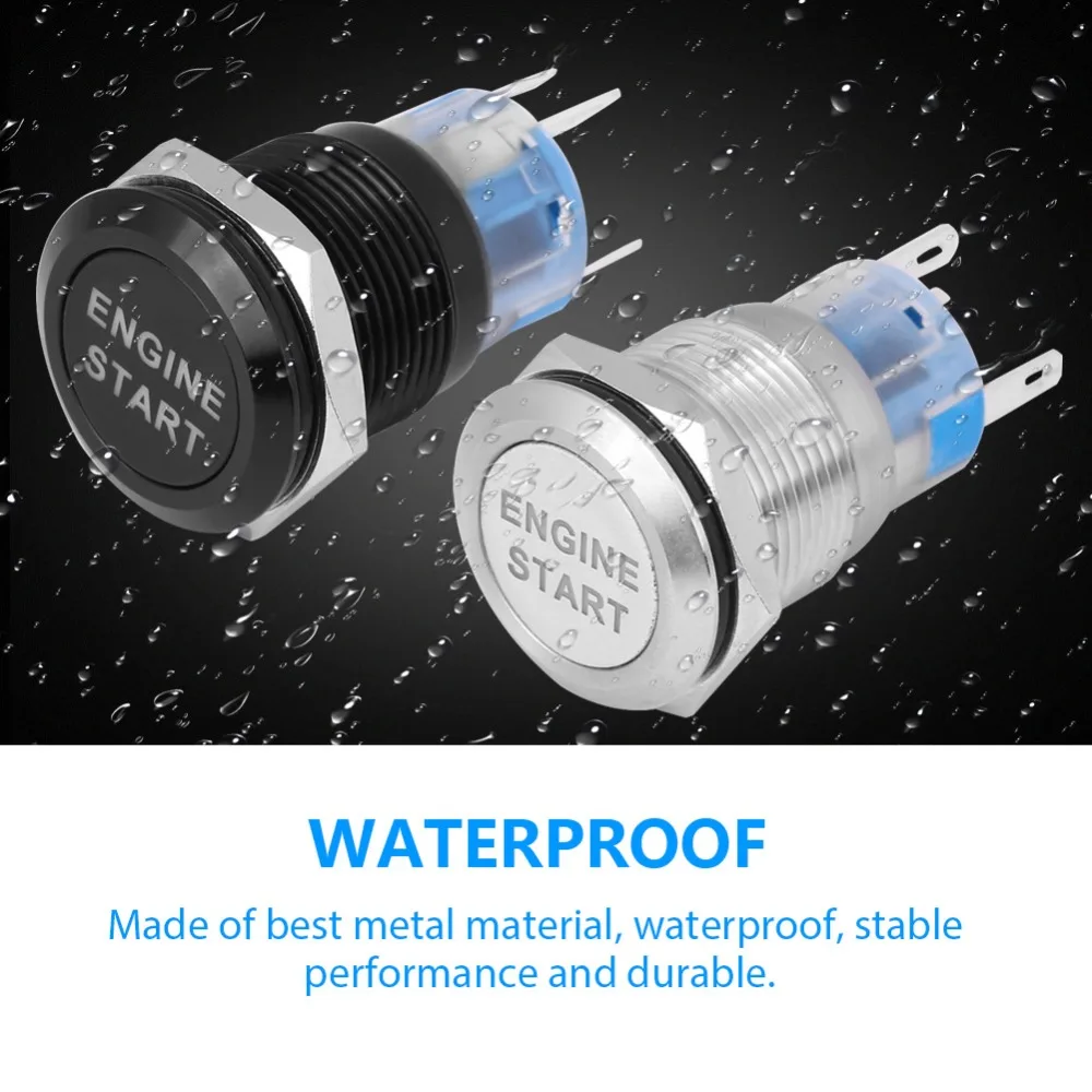 Металлический кнопочный переключатель 19 мм сброс самоблокировка пусковой