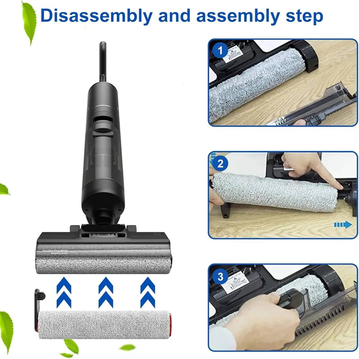 Для Dreame H12 Pro/H12 Plus/H12 Core мягкая щетка запасные части пылесос для влажной и сухой