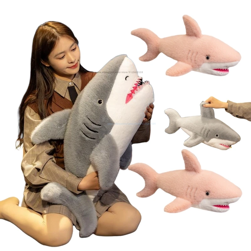 Новый Kawaii мягкий красочный акула плюшевые игрушки мягкие пушистые животные