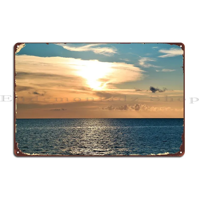 

Спокойный море металлический знак забавное украшение стиль паба