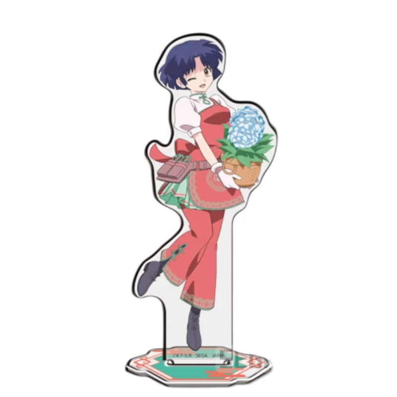 Фото 15 см Япония Аниме Ranma Nibun no Ichi Фигурки Ranma Tendou Akane Косплей Акриловая подставка Модель Тарелка Настольный декор Стоящий Новый продукт №4