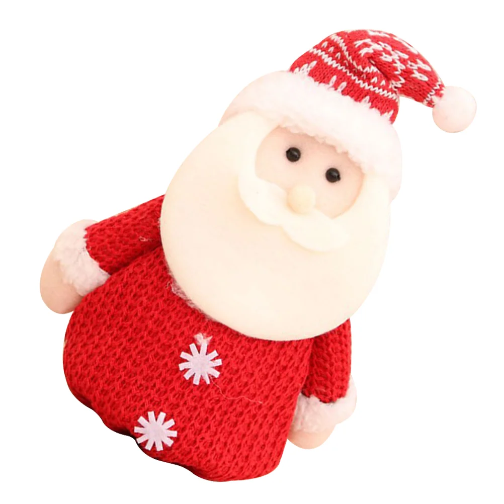 

Christmas Pouchcandy Drawstring Giftfabric Reusable Handlessanta Snowman Knitted Claus Winter Pouches Holiday Appleclause