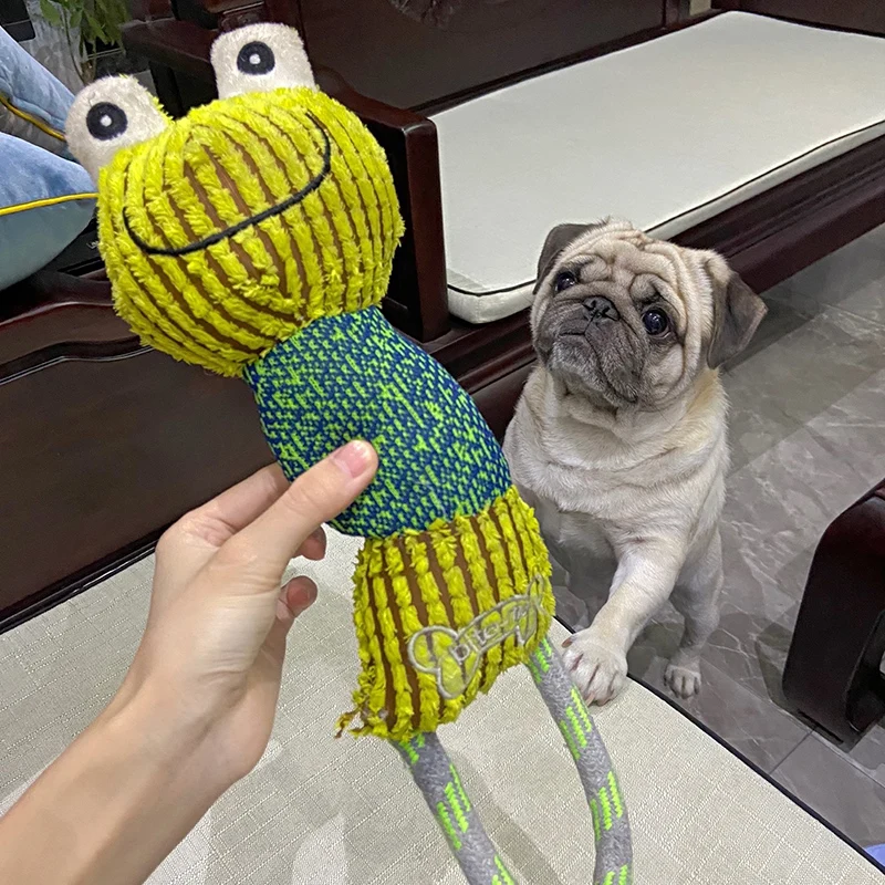 

Плюшевая жевательная игрушка в форме животного, мягкая игрушка для щенка, Игрушки для маленьких и средних собак, французский бульдог, мопса,...