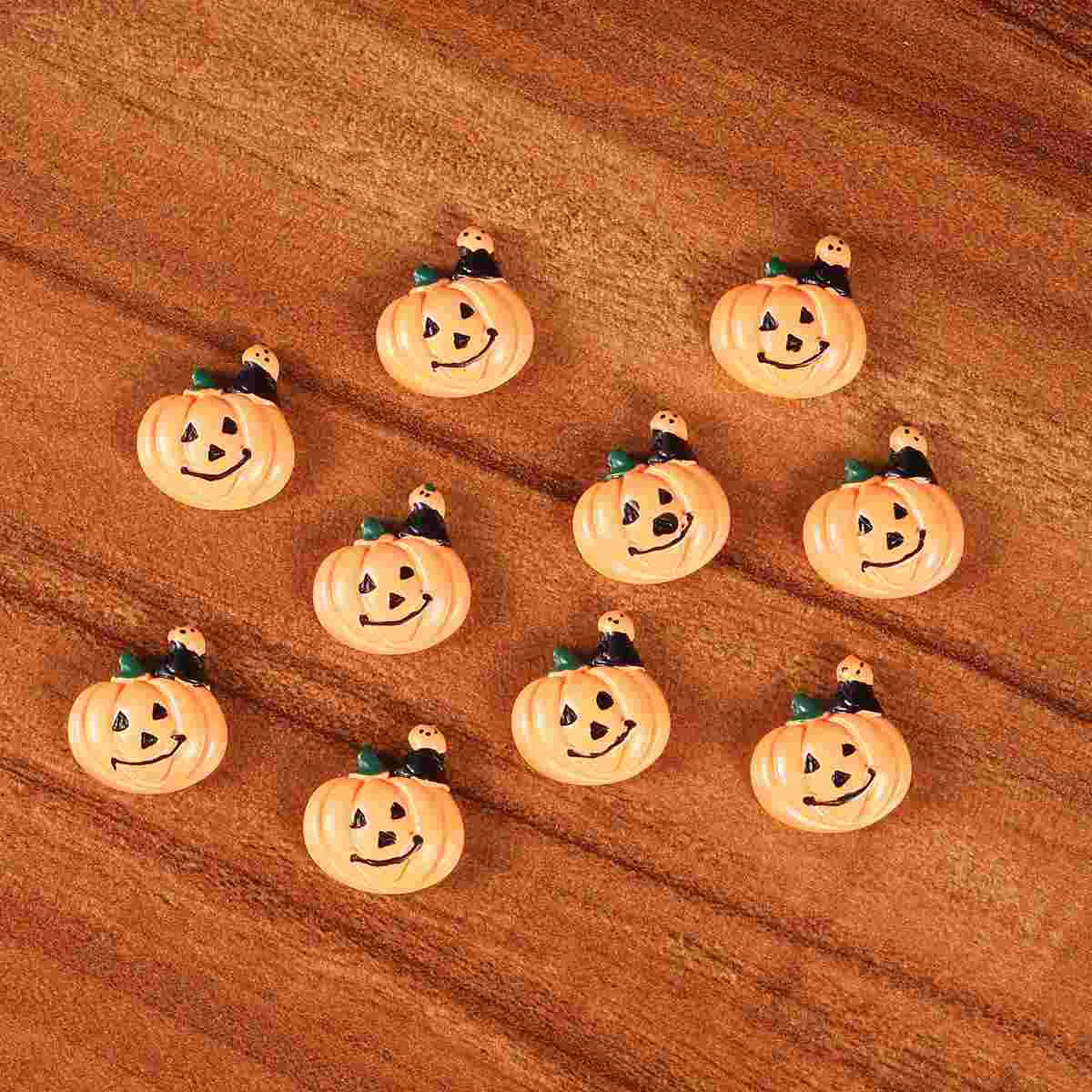 

Resin Charms Diy Accessories Making Flatback Pumpkin Jewelry Decor Enamel Mini Accessory Embellishments Stationarycase Trick Or