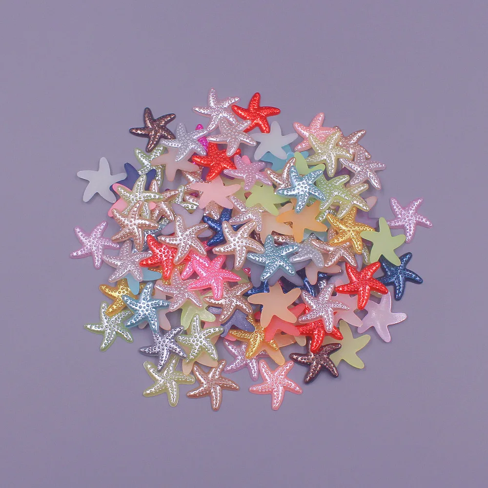 

50 шт., бусины в форме морской звезды, 20 мм