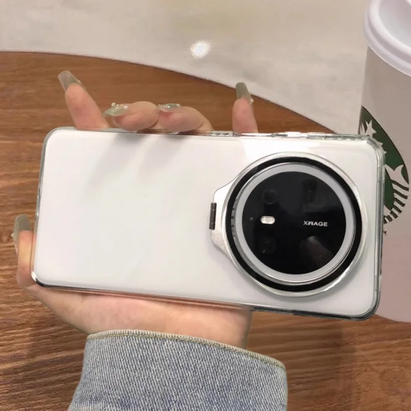 Фото Чехол для Honor Magic 8 7 Pro, невидимый кронштейн для объектива, прозрачный акриловый приятный для кожи чехол для Magic 8, противоударный бампер, принципиально №1