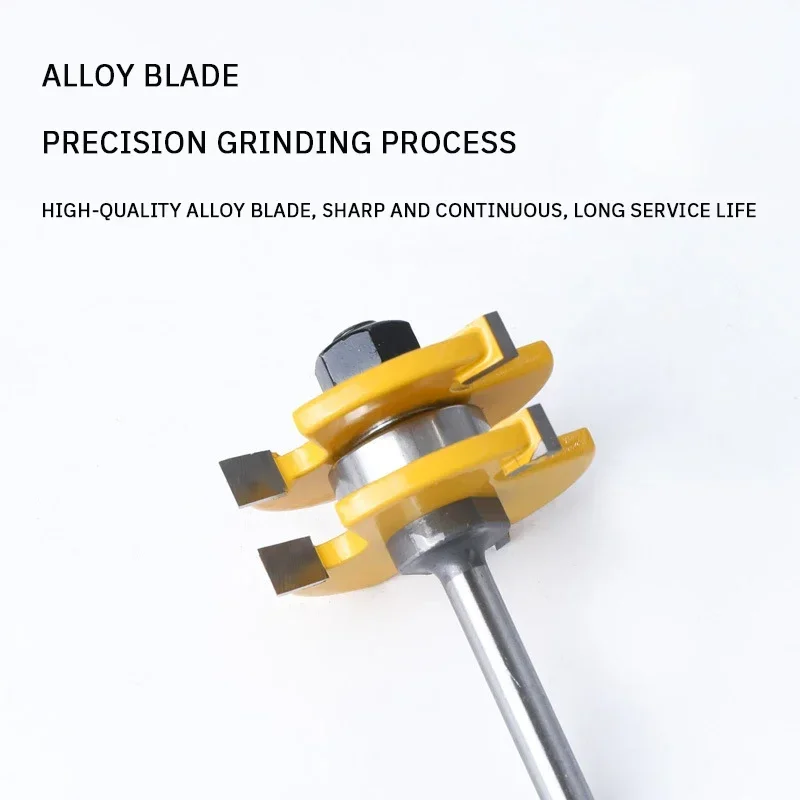 2 шт. деревообрабатывающий фрезерный станок 3 зуба Т-образный шип квадратный зуб