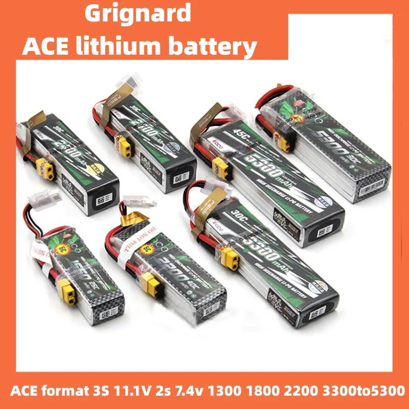 

Grignard Ace Format 2s 3s 11.1v 2s 7.4v 1300 1800 2200 3300 To 5300 Radio-controlled Aircraft Model Power Lithium Battery