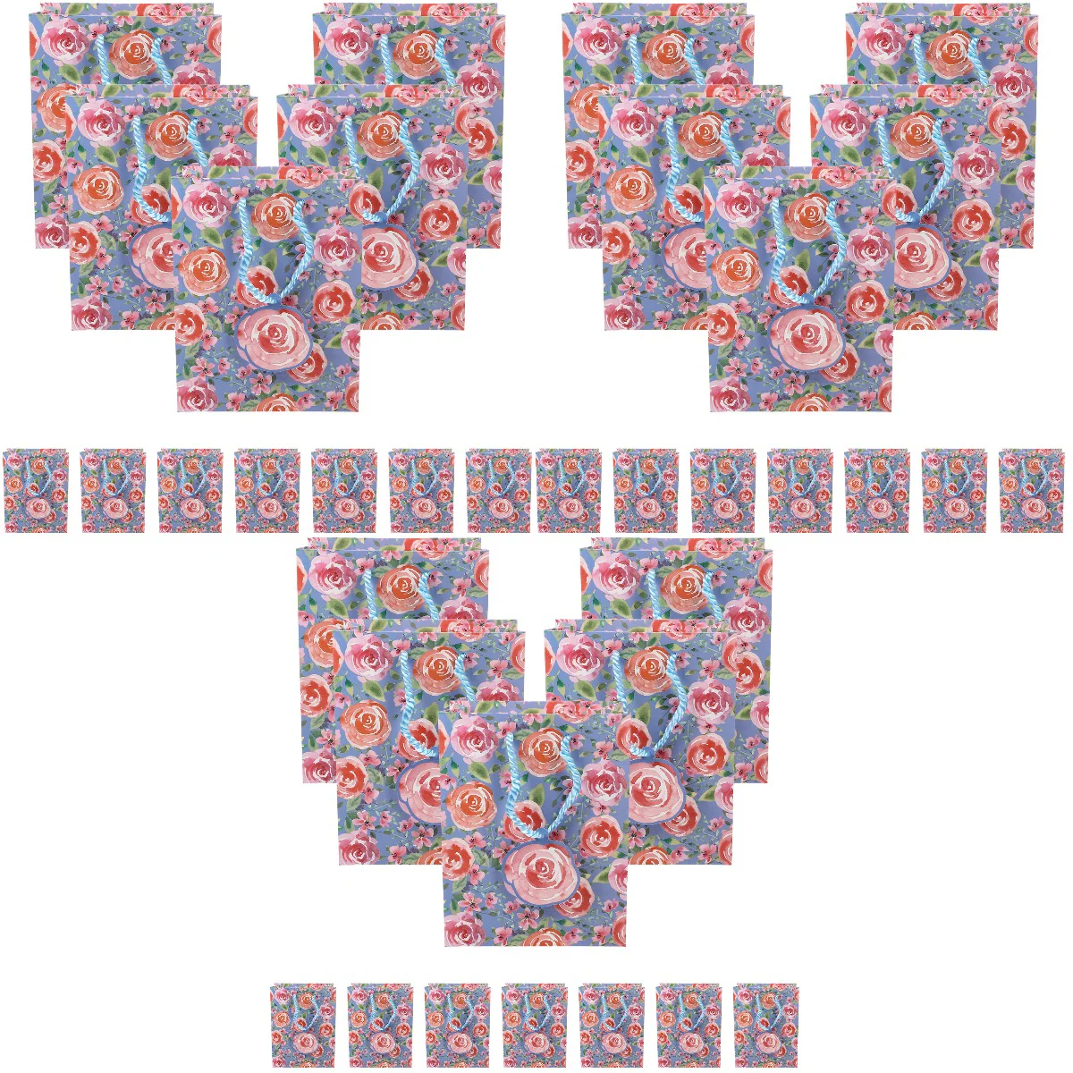 

36 pcs Paper Gift Bags Printing Colorful Gift Packing Bags Personalized Gift Bags