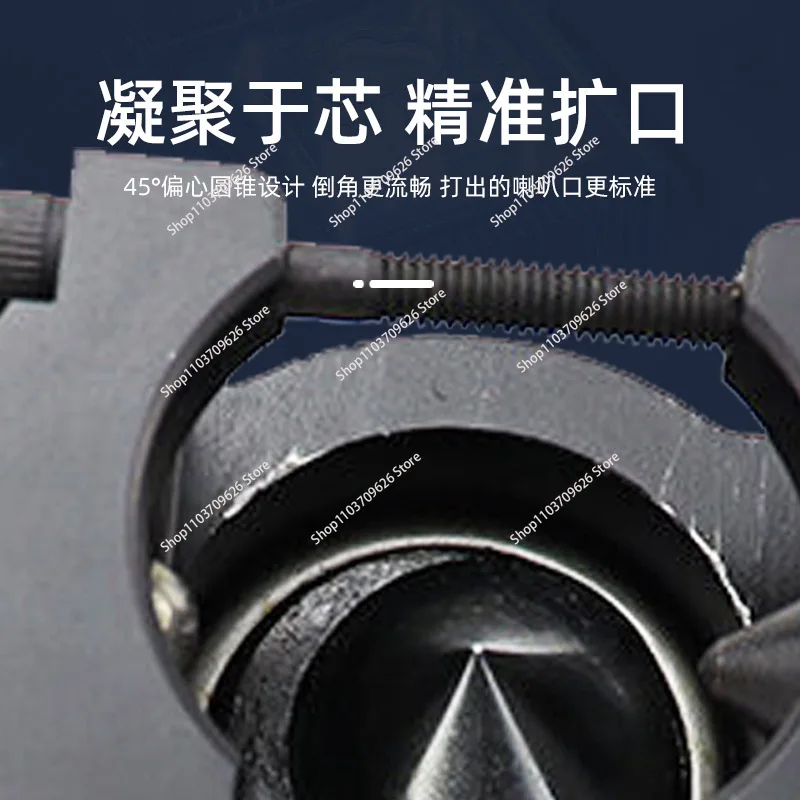 Инструмент для развальцовки медной трубы с эксцентриковым храповым механизмом