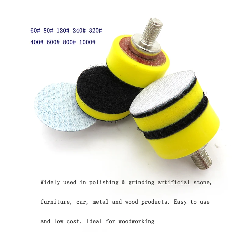 Шлифовальные диски 100 шт. 1 дюйм 25 мм с крючком и петлей белая наждачная бумага для