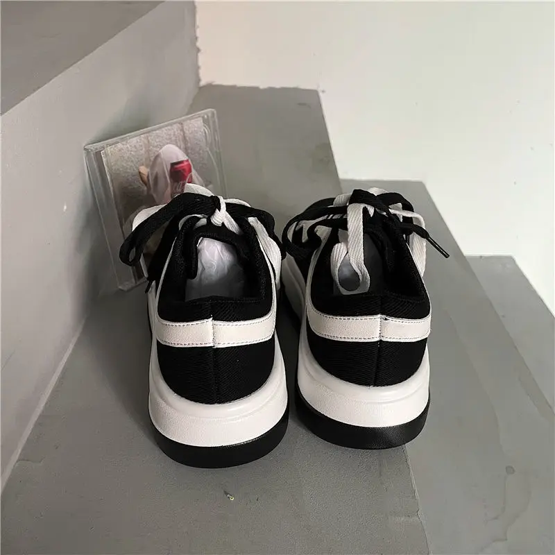 2021 Autumn Patchwork Sneakers Women Casual Heart Zapatillas Mujer Fashion Black Ladies Footwear Kawaii Daily Shoes Woman
