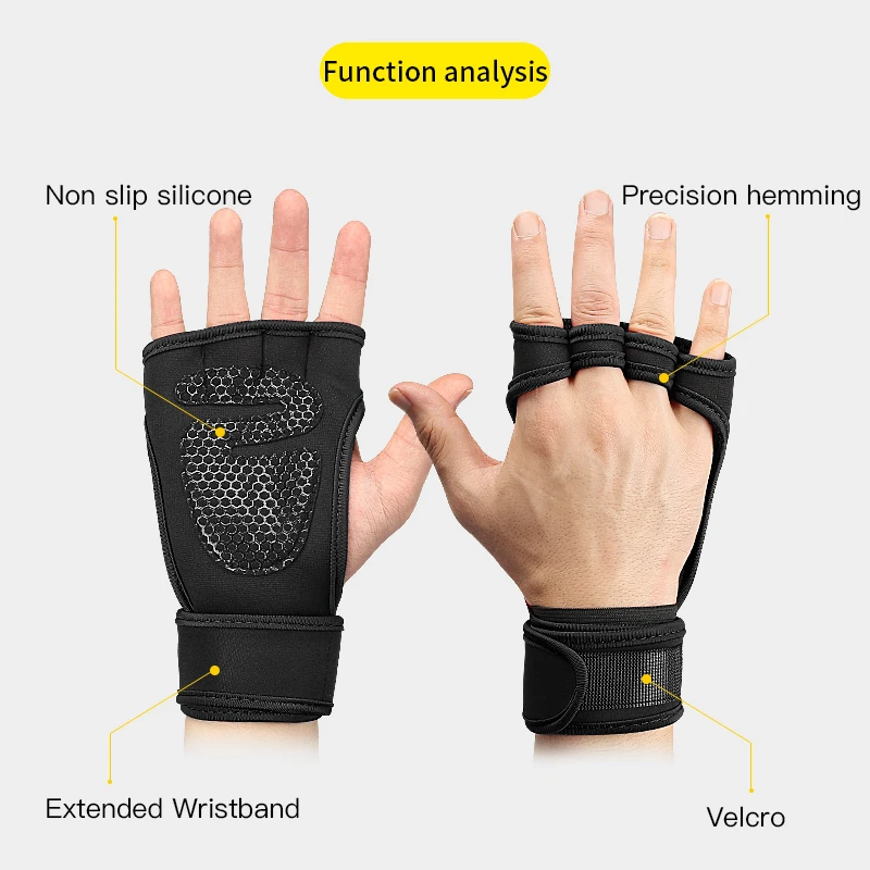 

Outdoor Cycling Gloves Non-slip Shock-absorbing Indoor Sports Fitness Wrist Strap Weightlifting Wrist Support Non-slip Gloves