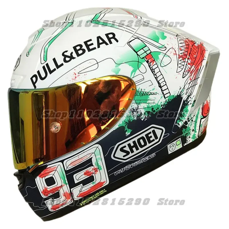 

X-Fourteen Full Face Motorcycle Helmet X14 Marquez Catalunya Helmet Riding Motocross Racing Motobike Helmet