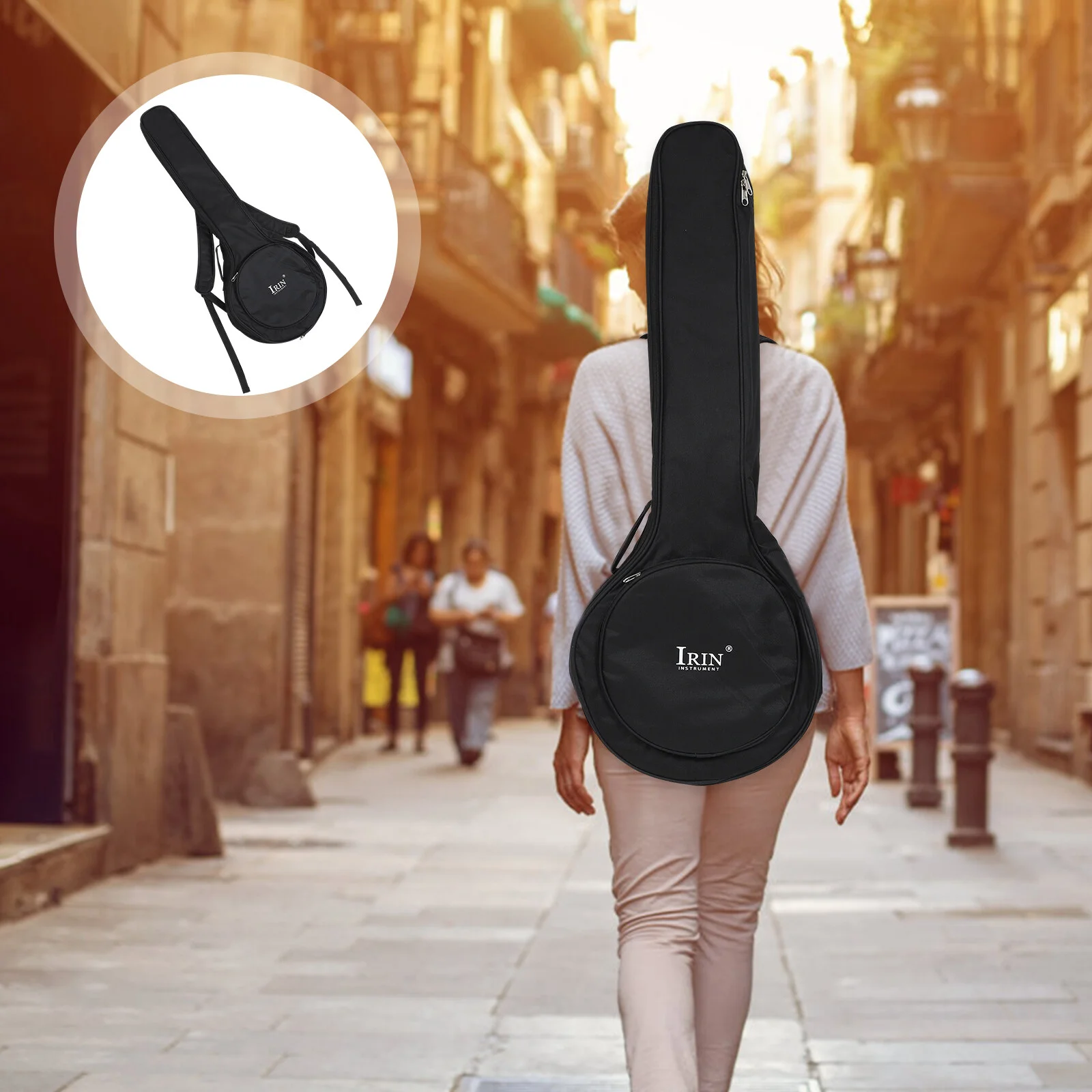 

Ukulele Waterproof Banjo Case Thickened Backpack Cotton Oxford Cloth Thickening Convenient Bag