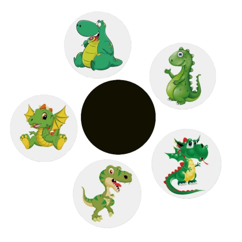 

Cartoon Dinosaur Pattern Potty Training Stickers Potty TargetStickers for Baby