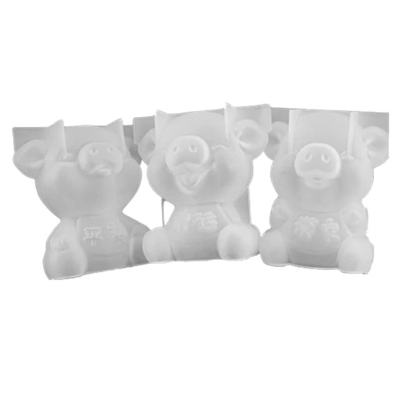 

Epoxy Mold Mirror Three-Dimensional Safe Piggy Mold DIY Doll Piggy Mold Silicone Mold