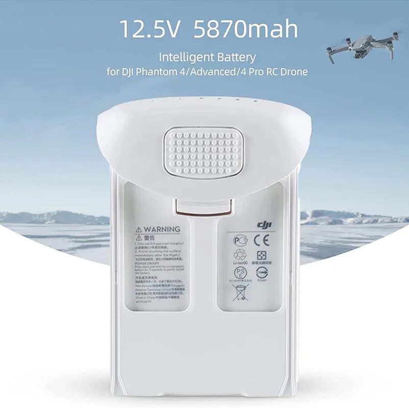 

Аккумулятор DJI Phantom 4 Время полета 30 минут 5870 мАч 15,2 в совершенно новый неиспользованный Дрон Смарт-аккумулятор для полета аксессуары Дата 2022
