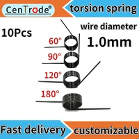wire diameter 1 0mm small torsion spring v shaped spring torsion torsion spring angle 60 90 120 180 degrees 10piece