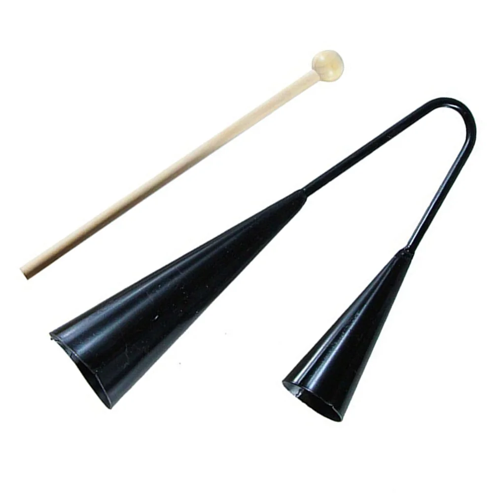 Music Instrument Cowbell Beater Stick Kids Playset Agogo Wooden Early Education Musical Toy Percussion Handheld enlarge