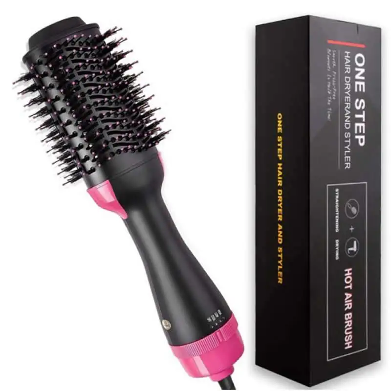 Brush Electric Hot Comb Fast Heat Hair Straightener Multifun