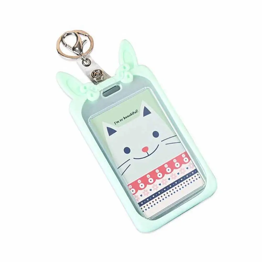 

Card Cover With Lanyard Meal Card Retractable Buckle Credit ID Card Card Case Cartoon Card Holder Cartoon Card Cover Key Chain