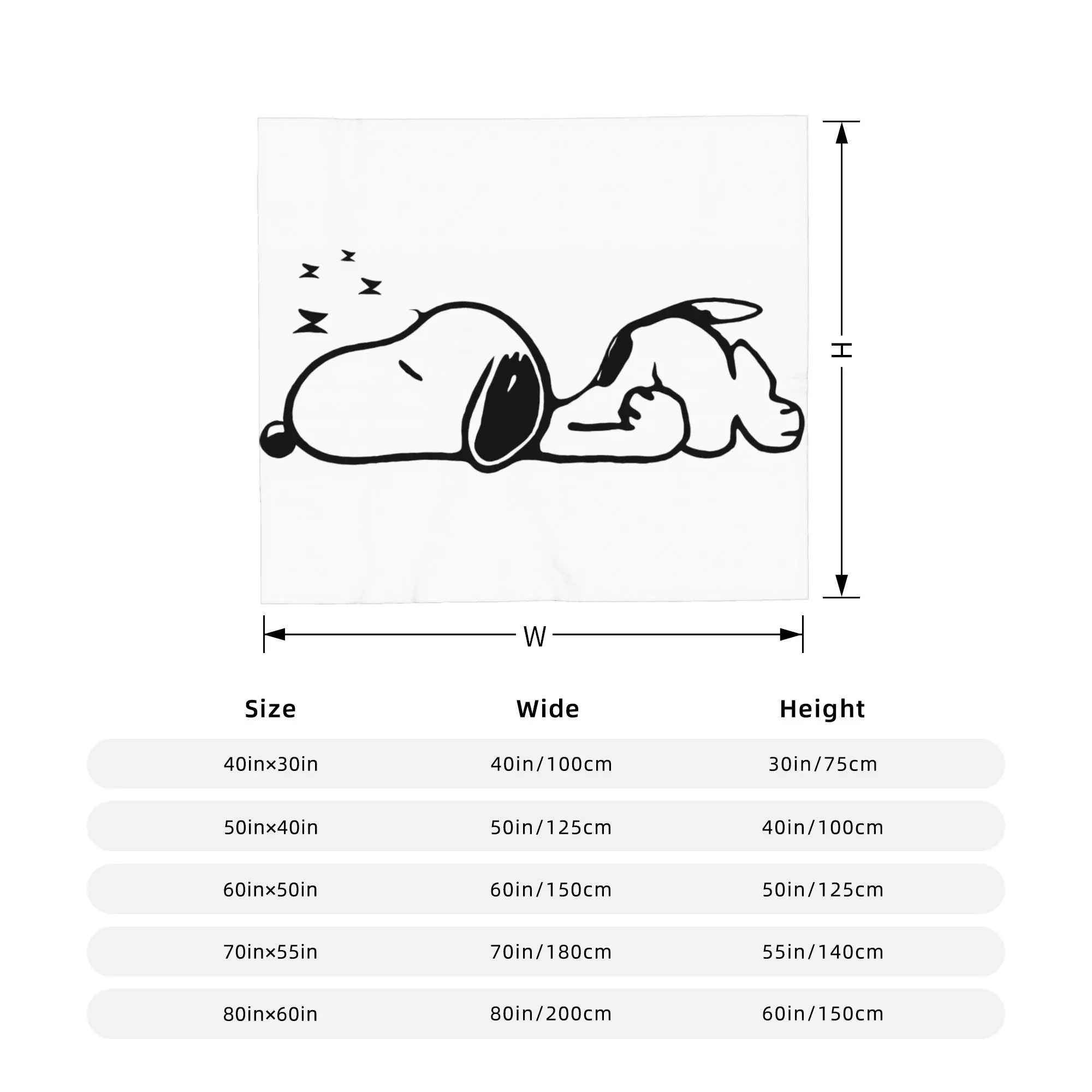 Фото Одеяло snoopys, супер мягкие теплые одеяла с рисунком собаки для кровати, 50x60 дюймов, покрывала разных размеров №4