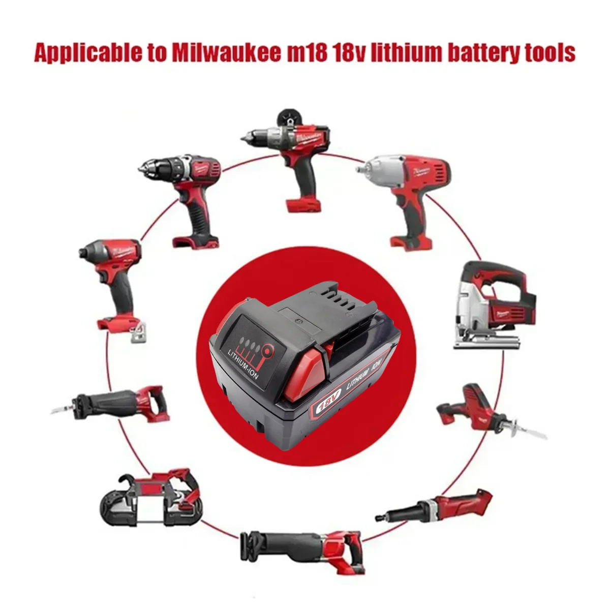 Оригинальный аккумулятор M18B5 BR 18 В 6000 мАч для электроинструмента Milwaukee M18 XC 48-11-1860 9