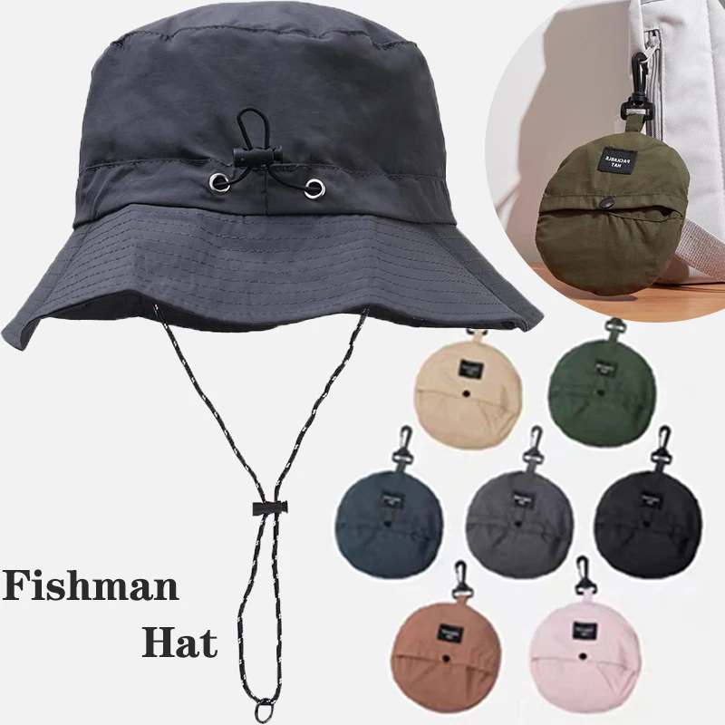 

Шляпа рыбака Женская водонепроницаемая, летняя Панама с защитой от УФ-лучей, для кемпинга, походов, альпинизма, для мужчин и женщин