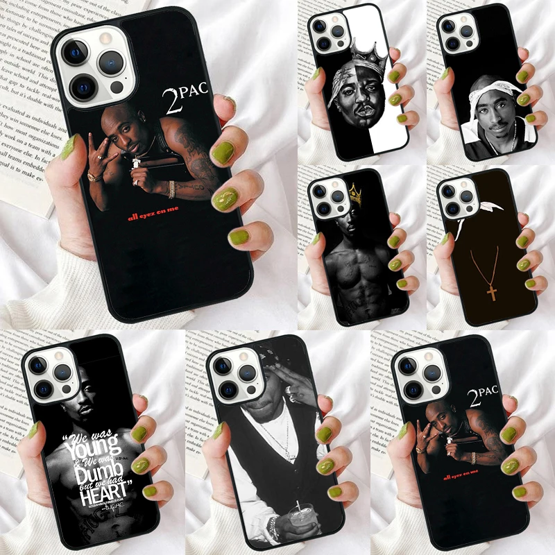 Чехол для телефона 2Pac Tupac pop Rap Star iPhone 16 15 14 12 13 mini PLUS X XS XR 11 PRO MAX задняя крышка Fundas Shell