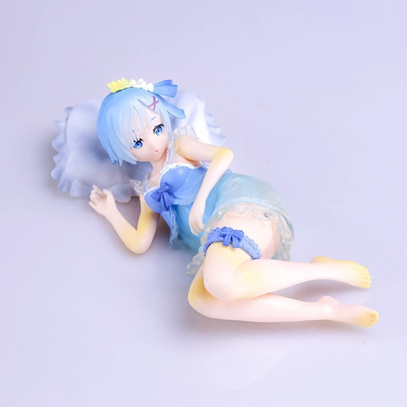 17 См Re:life In A Different World From Zero Sleeping Rem Пвх Модель Kawaii Girl Коллекционная Фигурка Подарок