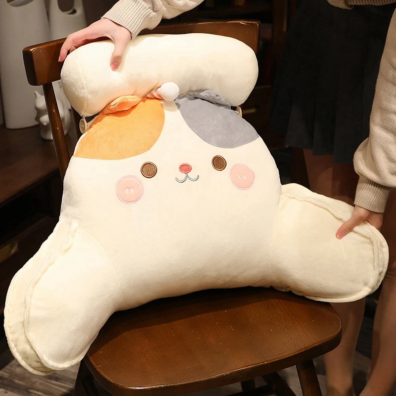 

50/65CM Cartoon Cute Duck Rabbit Cat Husky Chair Waist Pillow Soft Nice Sofa Bed Cushion For Girlfriend Valentine's Day Gift