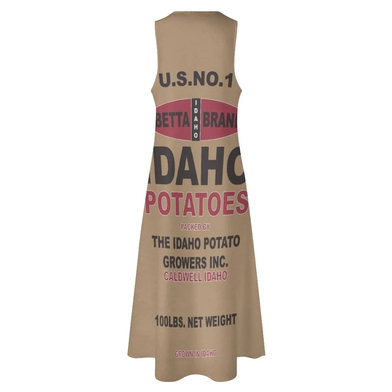 Посмотрите хорошо в картофельном мешочке? Длинное платье летнее женское