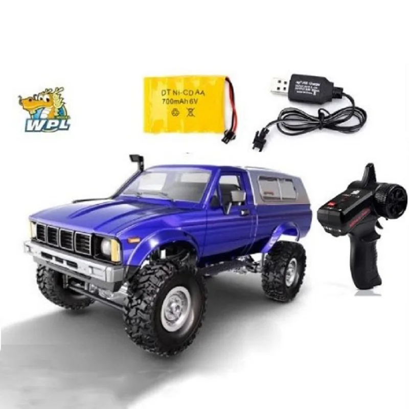 

WPL C24 RC Car Remote Control car 2.4G RC Crawler Off-road Car Buggy Moving Machine 1:16 4WD Kids Battery Powered Cars RTR gifts