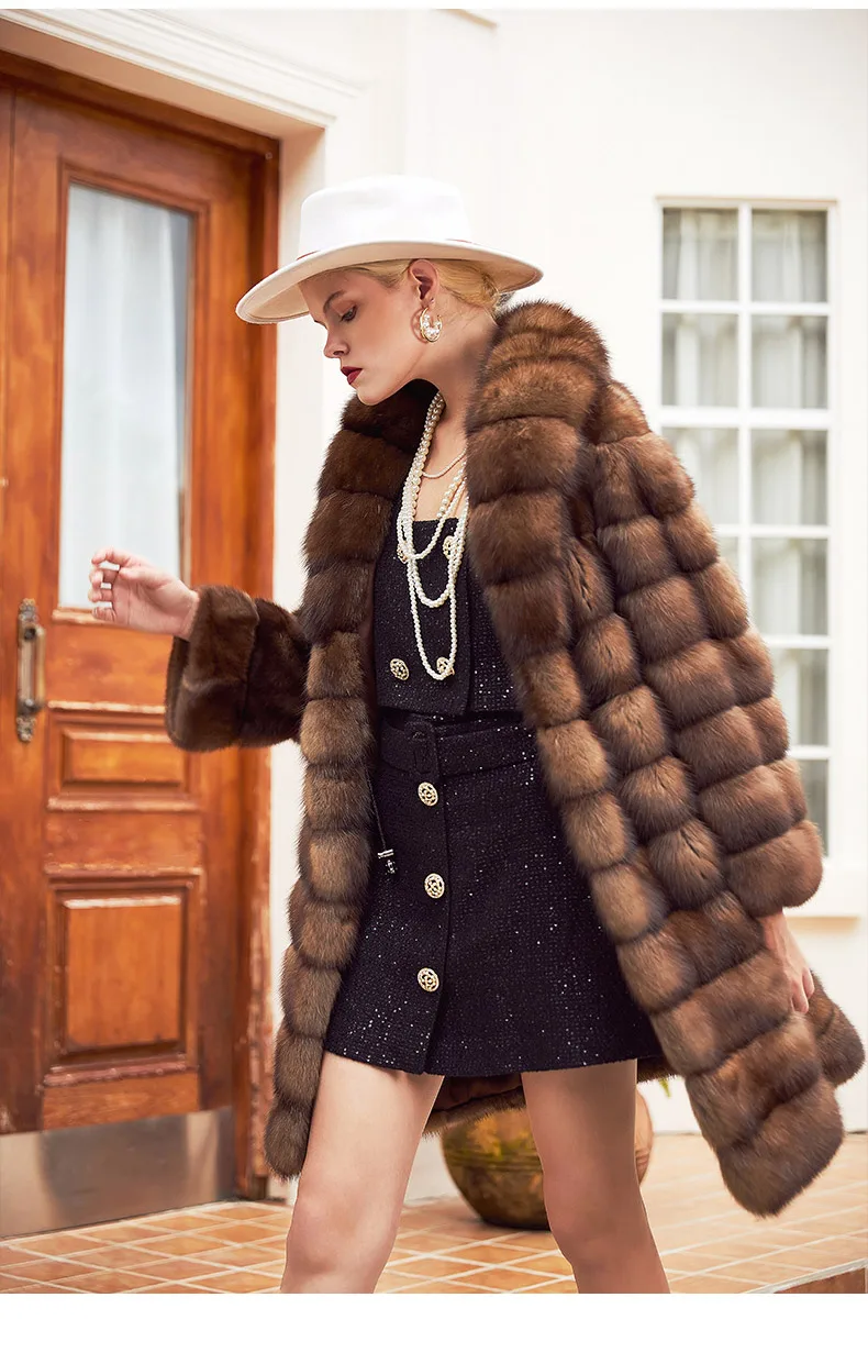 Women real mink coats female mink fur coat genuine long fur coat ladies winter clothes oversize 6xl 5xl 7xl Imitation fur coats