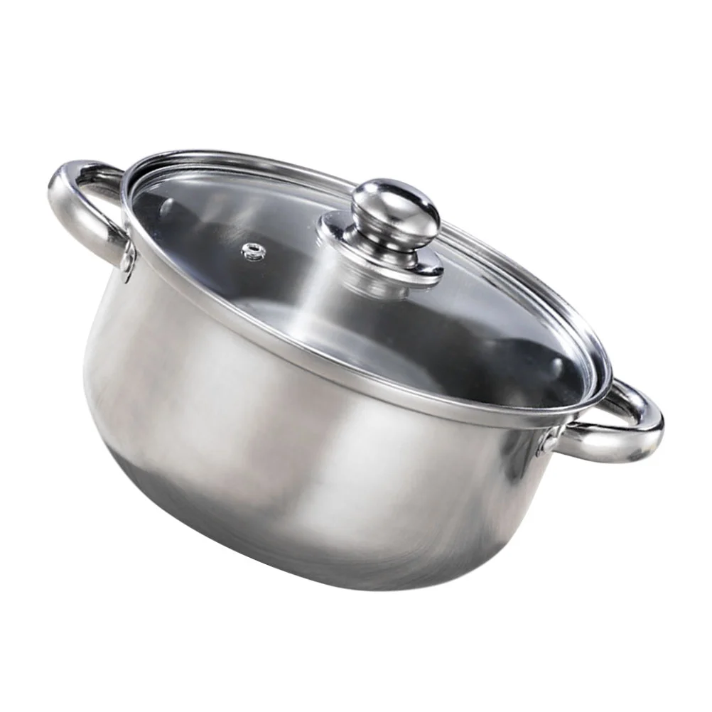 

Pot Stock Steel Stainless Stockpot Cooking Soup Lid Hot Steamer Boier Induction Stew Pasta Nonstick Shabu Cookware Casserole