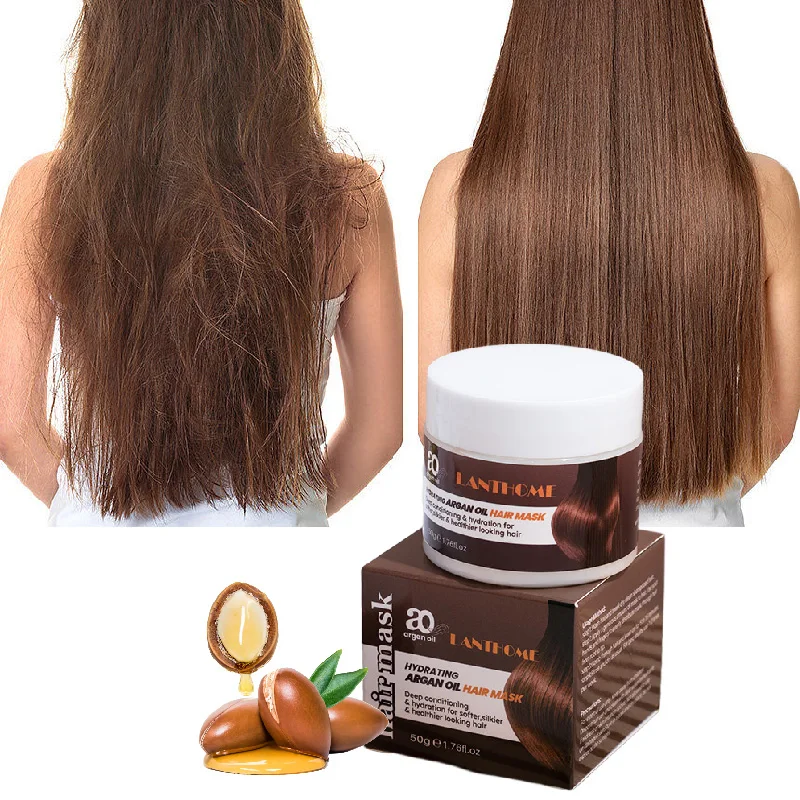 

Argan Oil Nourishing Hair Mask Repair Damaged Frizzy Hair Restore Softness Conditioner Perm Treatment Smoothing Shine Scalp Care