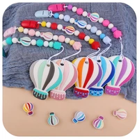 balloon pacifier chain and baby teether set pacifier clips dummy holder soother bebes accessories for babi shower gift