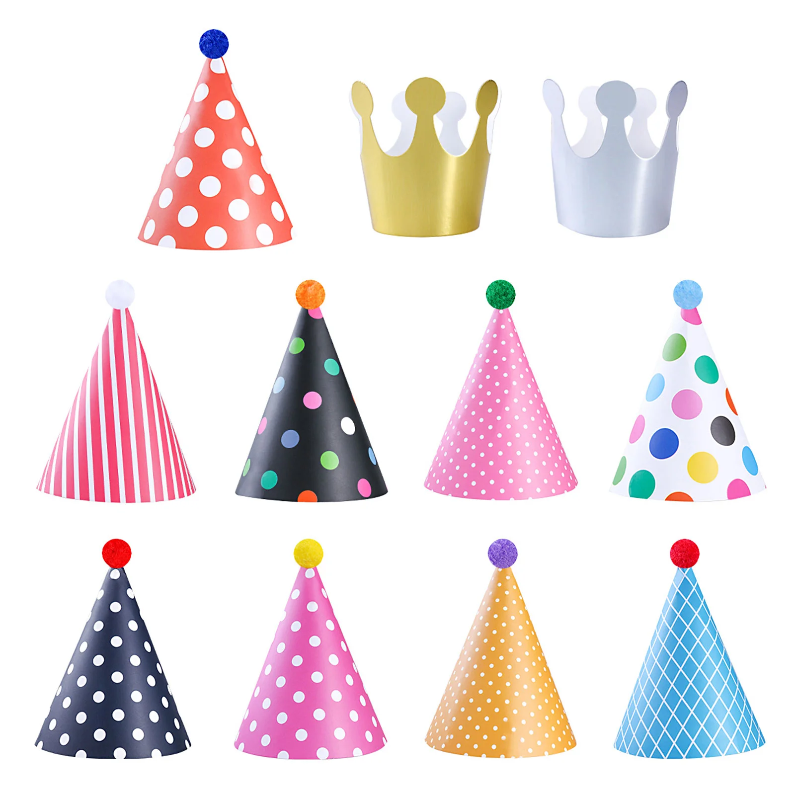 

Birthday Party Hat Decorations for Kids Adults Fun Party Hats