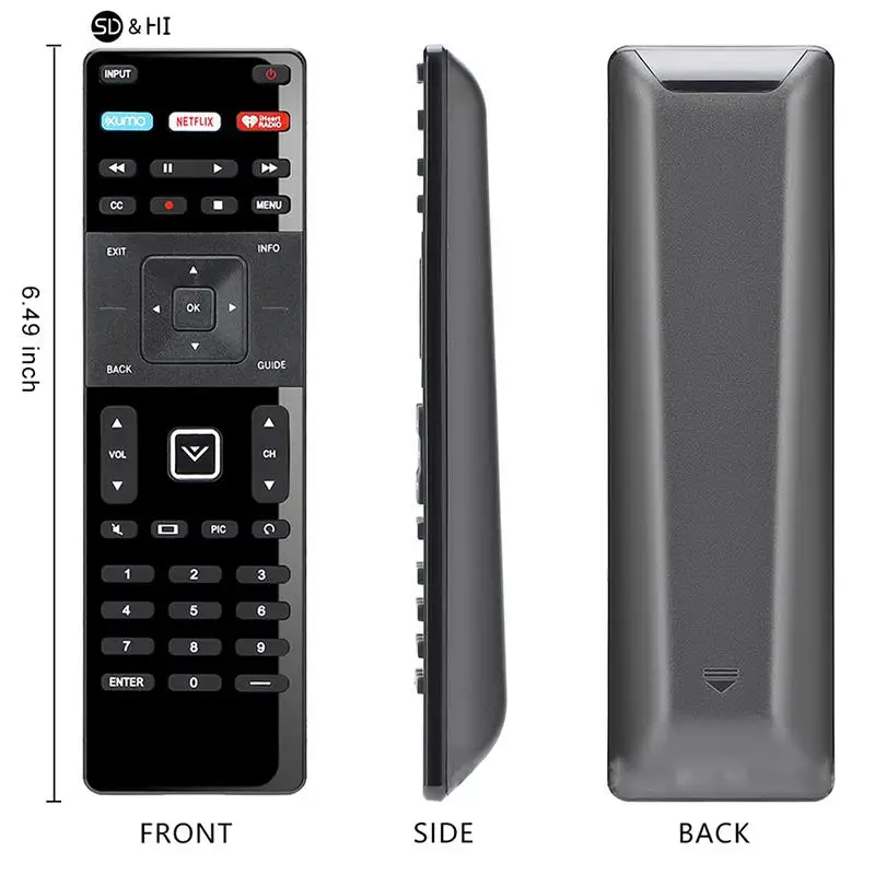 1 шт., сменный пульт дистанционного управления для смарт-ТВ Vizio