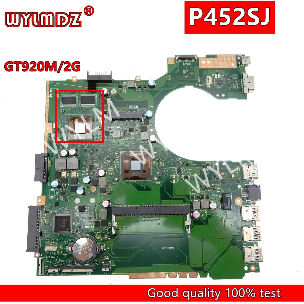 Материнская плата P452SJ GT920M/2G N3050/N3700CPU для ноутбука Asus P2420SJ PX452SA PX452SJ PE452SA PRO452SA PE452SJ PRO452SJ