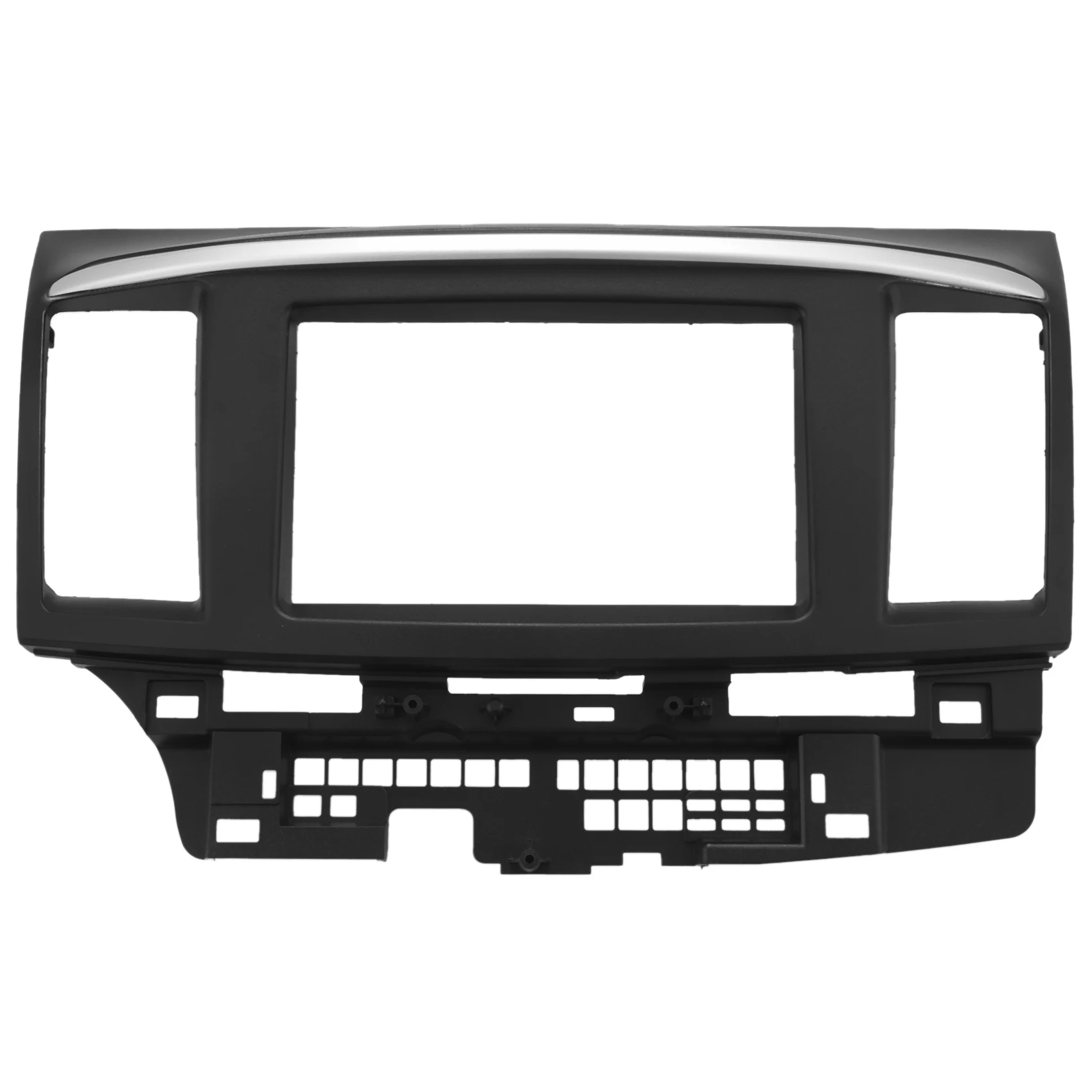 

Двойной разъем для Mitsubishi Lancer Fortis Радио Dvd стерео панель монтаж приборной панели комплект отделки рамка для лица