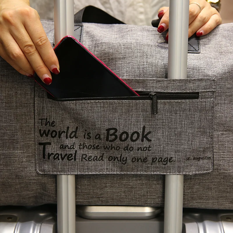 Travel Bag Large Capacity Women's Trip Duffle Bags Waterproof Oxford Weekend Handbag Luggage Organizer Pack Accessories Items