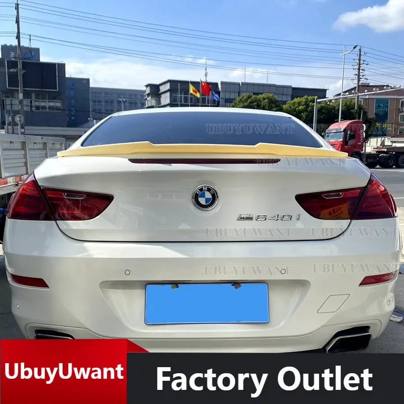 

Автомобильный спойлер для BMW F13 6 serise 640i 650i Sedan 2011-2018 M4, цветной спойлер из АБС-углеродного волокна для багажника, заднего крыла, спойлер